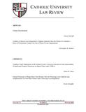 CATHOLIC UNIVERSITY LAW REVIEW