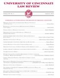 <b>UNIVERSITY OF CINCINNATI LAW REVIEW</b>