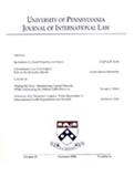 University of Pennsylvania Journal of International Law