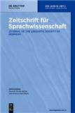 Zeitschrift fur Sprachwissenschaft