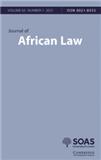 <b>Journal of African Law</b>