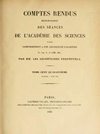 COMPTES RENDUS HEBDOMADAIRES DES SEANCES DE L ACADEMIE DES S