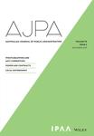 AUSTRALIAN JOURNAL OF PUBLIC ADMINISTRATION