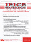 IEICE TRANSACTIONS ON FUNDAMENTALS OF ELECTRONICS COMMUNICAT