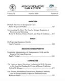 ADMINISTRATIVE LAW REVIEW