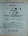 JOURNAL DE PHYSIQUE ET LE RADIUM