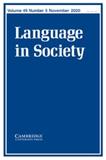 <b>LANGUAGE IN SOCIETY</b>