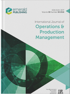 INTERNATIONAL JOURNAL OF OPERATIONS & PRODUCTION MANAGEM