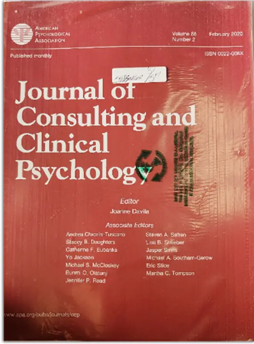 JOURNAL OF CONSULTING AND CLINICAL PSYCHOLOGY
