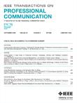 IEEE TRANSACTIONS ON PROFESSIONAL COMMUNICATION