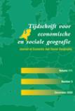 TIJDSCHRIFT VOOR ECONOMISCHE EN SOCIALE GEOGRAFIE