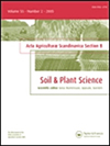 ACTA AGRICULTURAE SCANDINAVICA SECTION B-SOIL AND PLANT SCIE