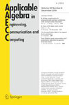 APPLICABLE ALGEBRA IN ENGINEERING COMMUNICATION AND COMPUTIN