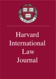 HARVARD INTERNATIONAL LAW JOURNAL